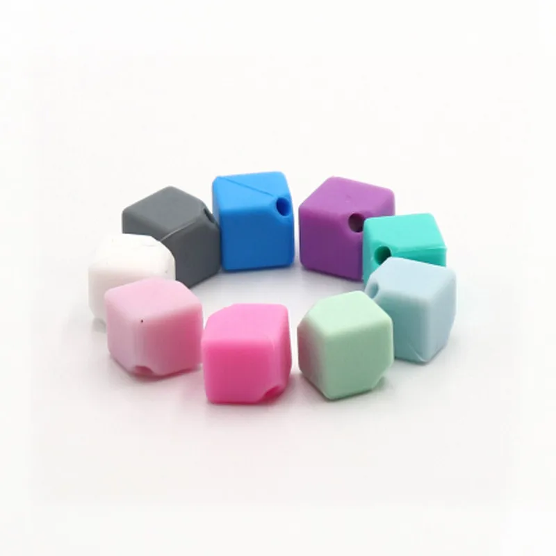Мини силиконовая форма для кубиков DIY бусины Детские Прорезыватели Силиконовые