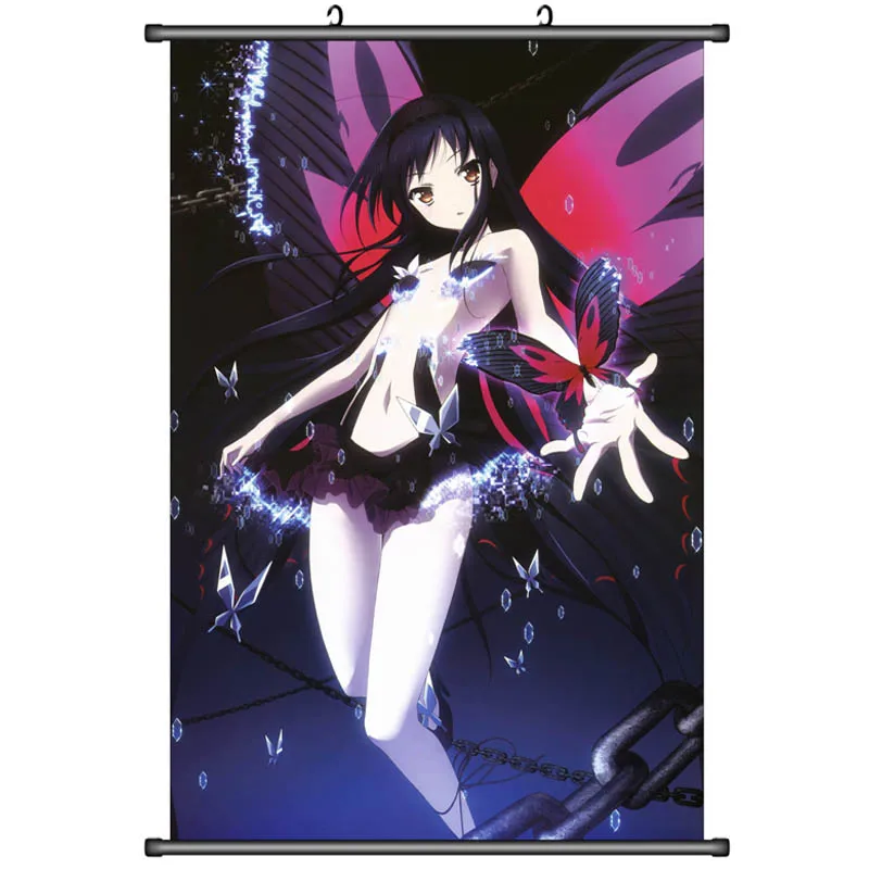 Японское аниме Accel World персонажи Kuroyuki hime & Nega Nebulas домашний Декор настенный свиток