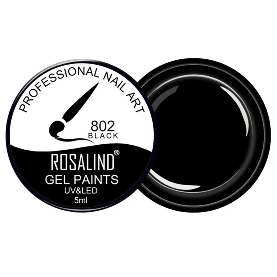 Новый модный разноцветный гель для рисования ногтей своими руками ROSALIND 1 шт. 5 мл