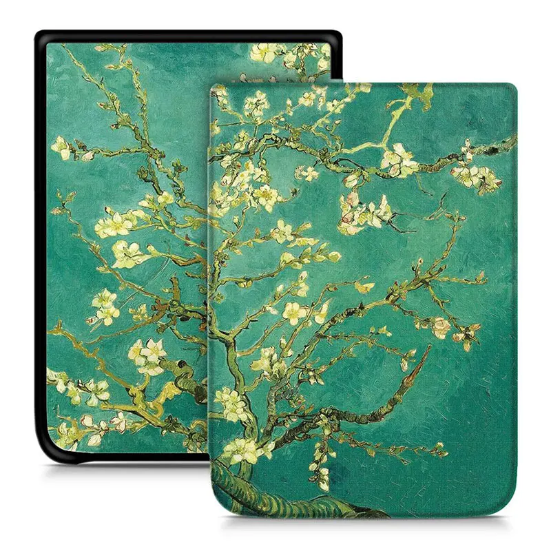 Apricot Flower Магнитный смарт-чехол BOZHUORUI для 7,8 ''Pocketbook 740 InkPad 3 PB740 Ereader с автоматическим пробуждением/спящим модным ультратонким чехлом - Цвет: Apricot Flower