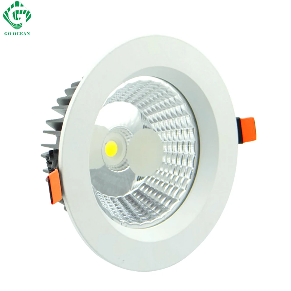 Светодиодные светильники Downlight Downlight LED 7W 12W 20W 30W 40W 85-265V с подсветкой светодиодные утопленные COB потолочные светильники для ванной комнаты