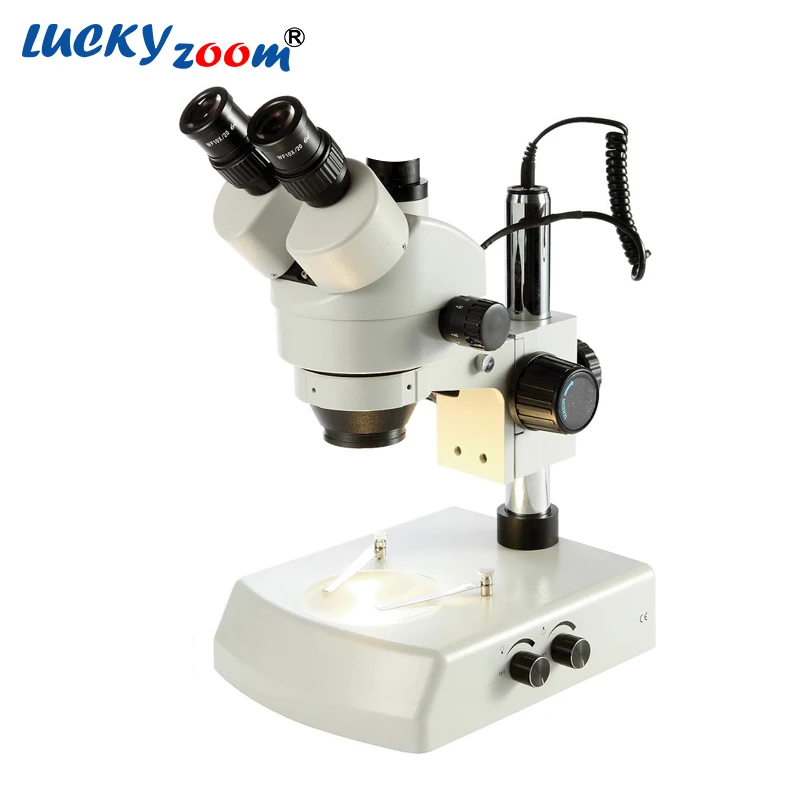 

7X-45 Simul Focal Halogen Lamp Trinocular Microscope Portable Microscope For Soldering Lamp Circuit Phone Repair Microscopio