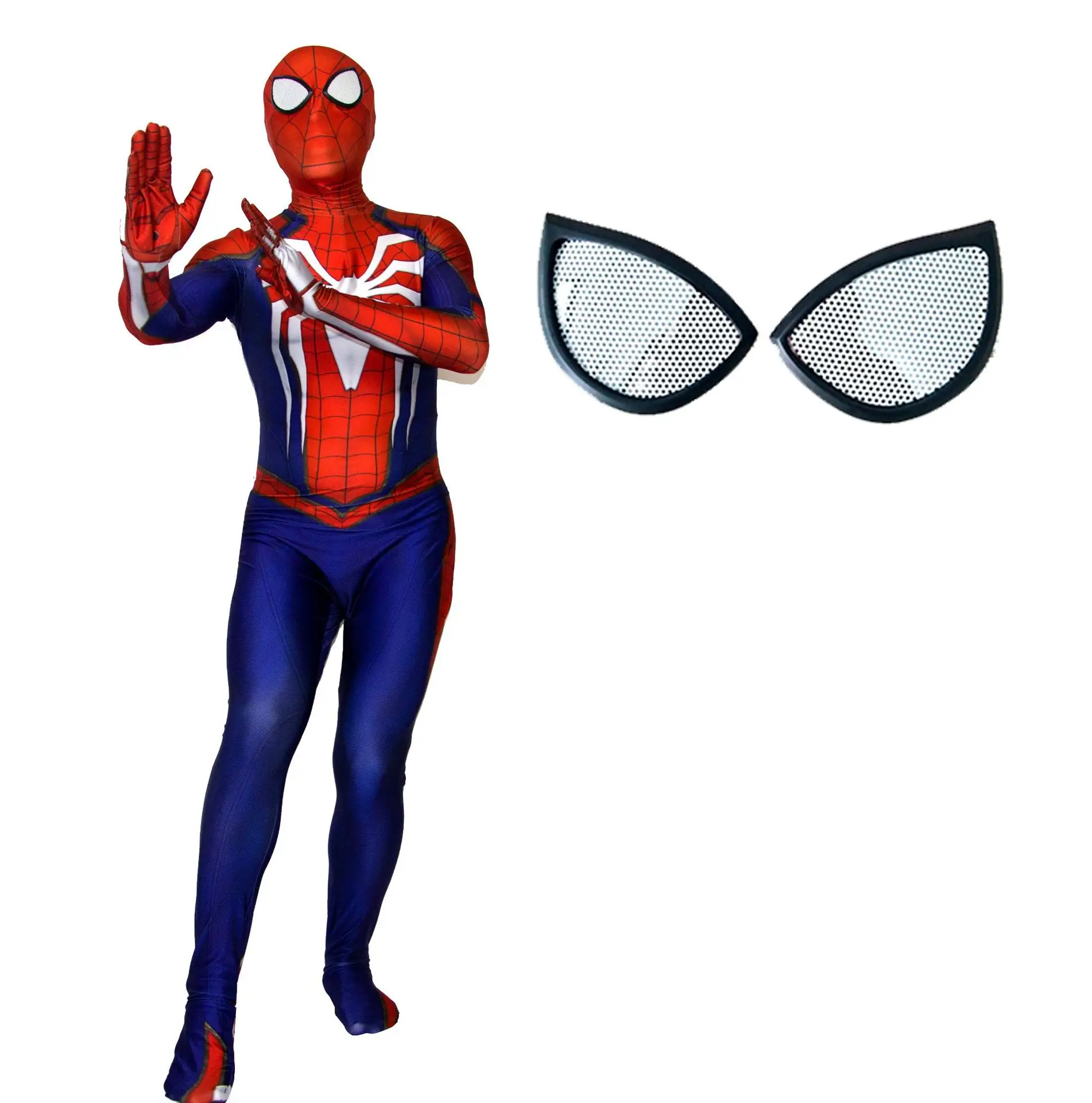 Conjoined Mask Ainiel ps4 Insomniac игры человек паук косплей костюм дети взрослый комбинезон из лайкры костюм паука человек Хэллоуин зентай костюм - Цвет: Conjoined Mask