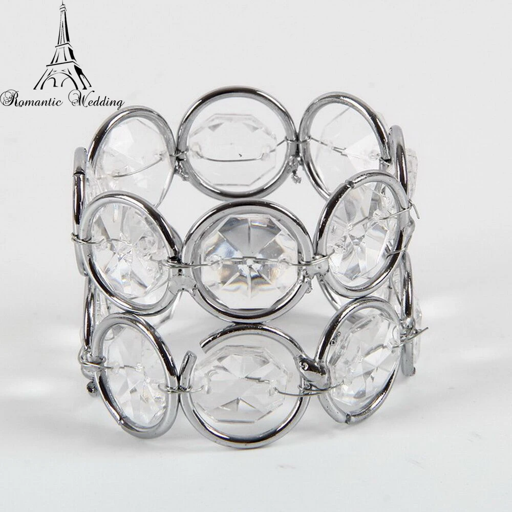 

Silver crystal napkin ring for Wedding centerpiece event party decoration and free shipment 100PCS/lots