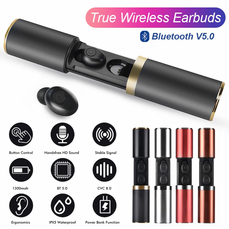 F9 TWS Bluetooth 5 0 наушники вкладыши Беспроводные свободные спортивные для телефона с