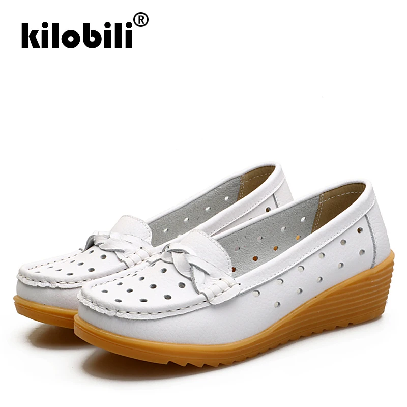 Kilobili/2019 г. весенние женские балетки из натуральной кожи на плоской подошве