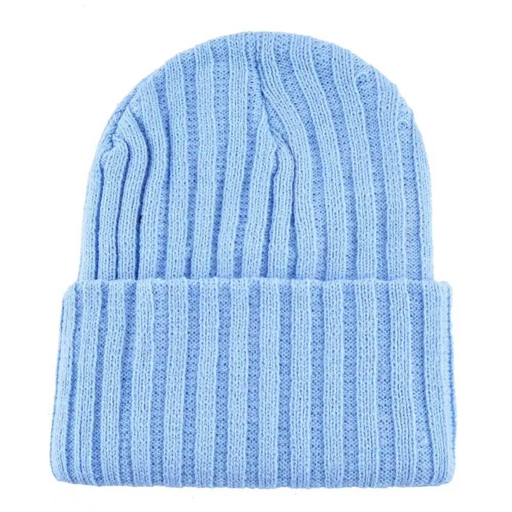 Вязаные шапки для женщин уличная одежда шапочки облегающие с цветочной нашивкой