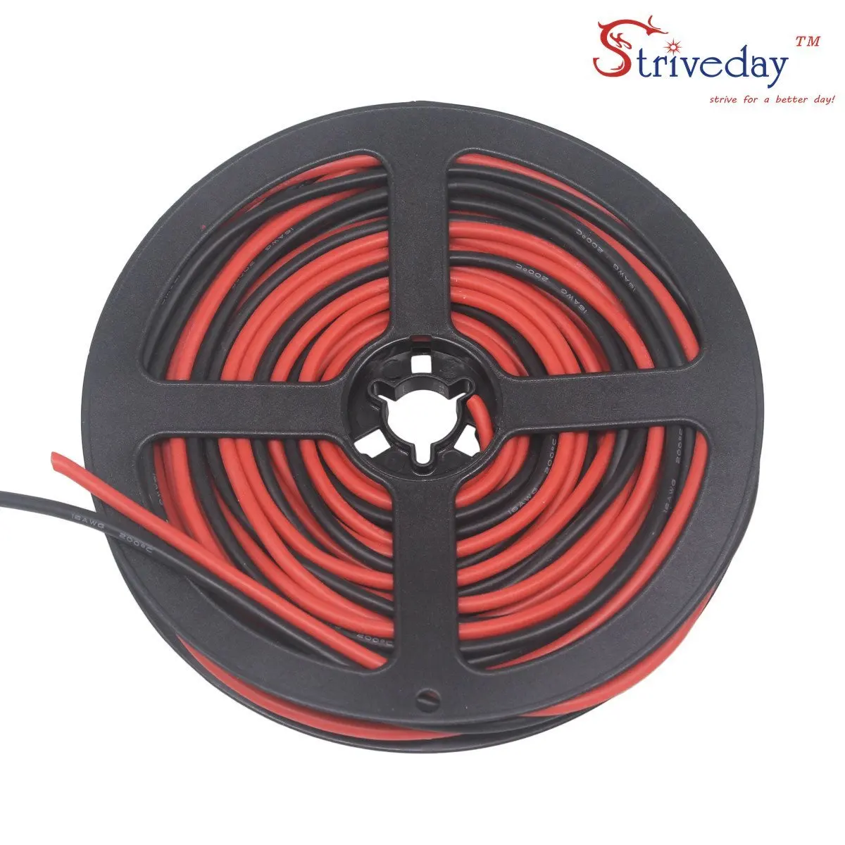 8-16AWG Gauge мягкий гибкий силиконовый провод-кабель высокотемпературный провод красный+ черный многожильный провод луженая медная проволока