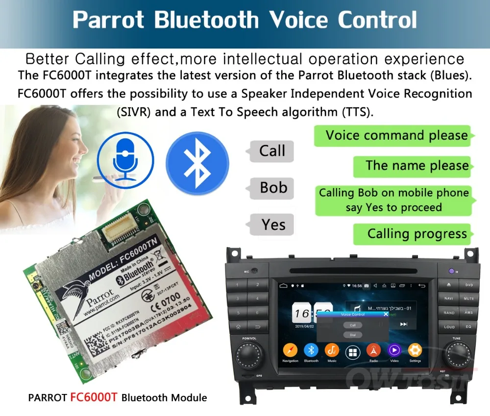 " ips Android 9,0 8 Core 4G+ 64G Автомобильный dvd-плеер для Mercedes Benz C CLC CLK класс CLS W203 W209 W219 W467 gps компактное минирадио Parrot BT