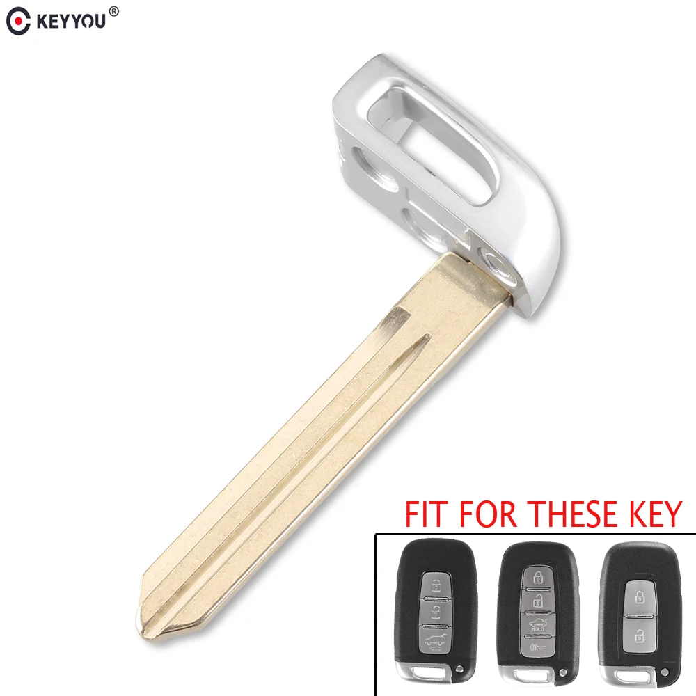 

KEYYOU Replacement Smart Emergency Key Blade For Hyundai I30 Ix35 Coupe Elantra Equus Velo Sonata For Kia K2 K5 Sportage Forte