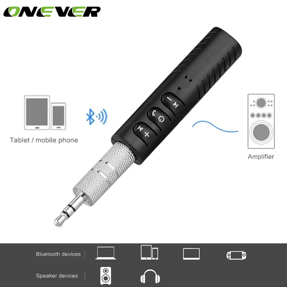 Onever 3 5 мм Джек Bluetooth автомобильный набор свободные руки универсальный A2DP Музыка