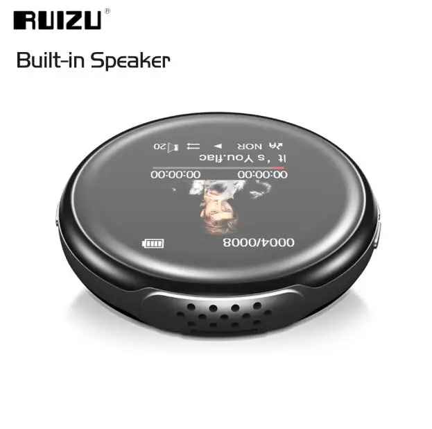 2021 оригинальный спортивный мини MP3 плеер RUIZU M1 с Bluetooth Портативное аудио 8 ГБ Built in