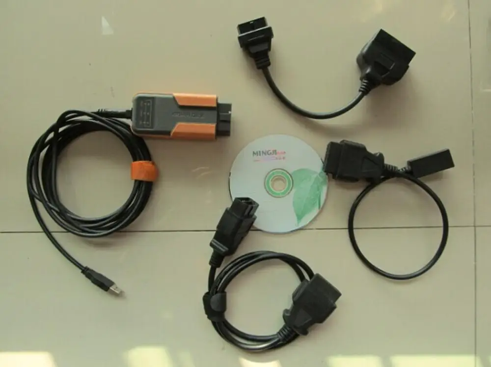 Диагностический инструмент xhorse mvci для toyota honda hds volvo 3 в 1 интерфейс usb все кабели