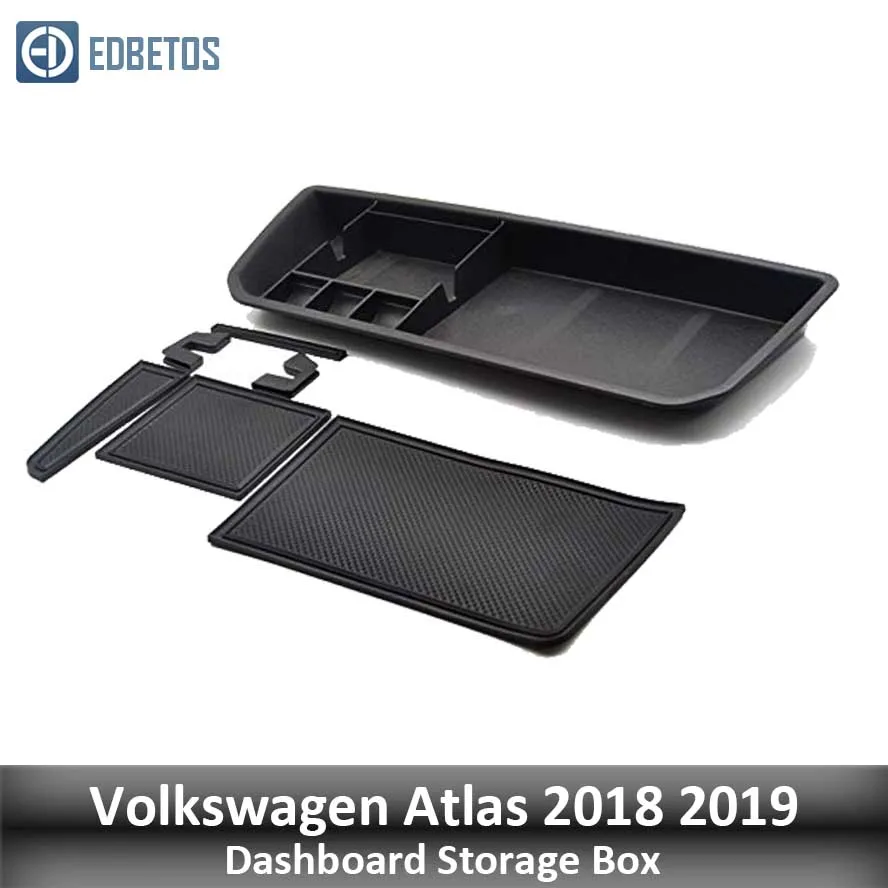 Atlas Dashboard BOX Teramont ящик для хранения приборной панели, органайзер для Volkswagen Atlas, внутренний держатель для телефона, лоток для центральной консоли - Название цвета: Atlas Dashboard BOX