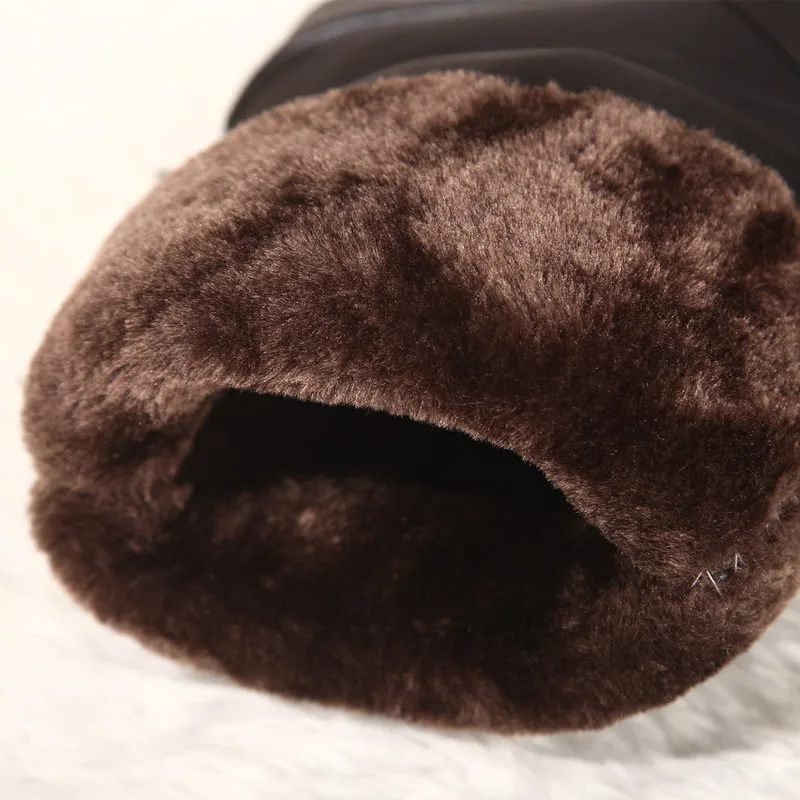 Snow Winter Boots Women Mid-Calf Boots Waterproof Round Toe bottines femme Insoles Ladies Shoes Woman Fringe Down Botas Mujer