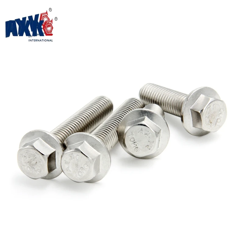 AXK 2 шт. GB5787 A2-70 Hex Винтов Фланца Рамка Болт M8 * 16/20/25/30/ 35/40/45/50 мм | Обустройство дома