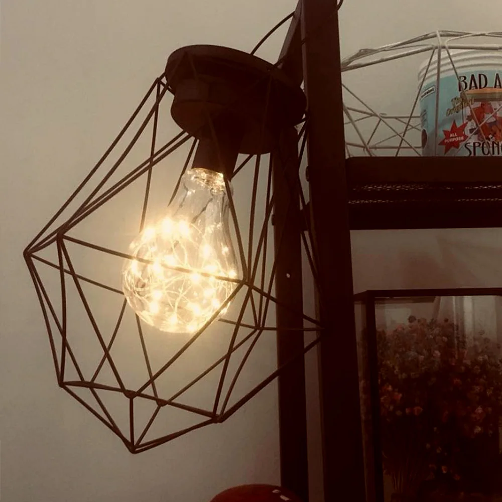 Железная светодиодная Геометрическая настольная лампа в скандинавском стиле