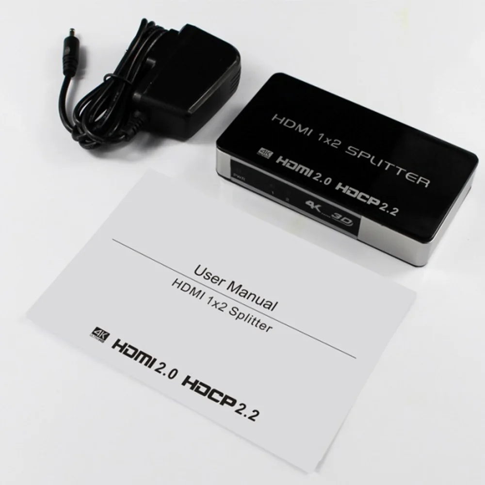 Разветвитель HDMI 2 0 4K 60 Гц HDCP разветвитель усилитель переключатель с адаптером