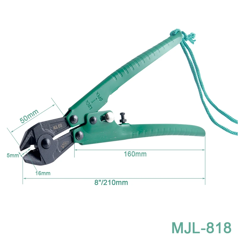 MJL 8'' Bolt Cutter Pliers Multi-function Cable Wire Clippers Hand Tools | Инструменты