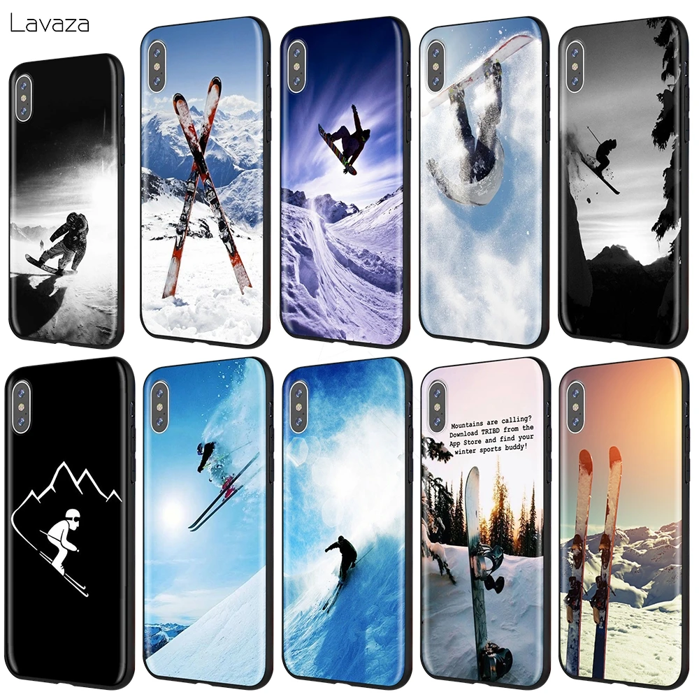 Чехол Lavaza для лыж сноуборда iPhone 12 mini 11 Pro XS Max XR X 8 7 6 6S Plus 5 5s se|Бамперы| |