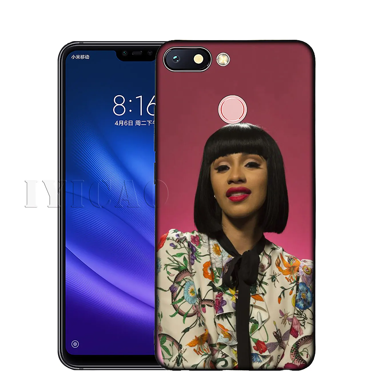 IYICAO CardiB pop Cardi B Мягкий силиконовый чехол для телефона Xiaomi Redmi K30 K20 8A 7A 6A 5A S2 GO Note 8 8T 7 5