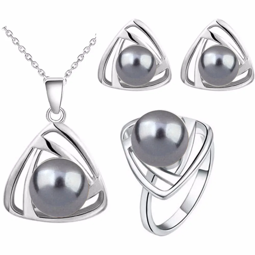 Комплект из колье и серёг с искусственным жемчугом | Украшения аксессуары