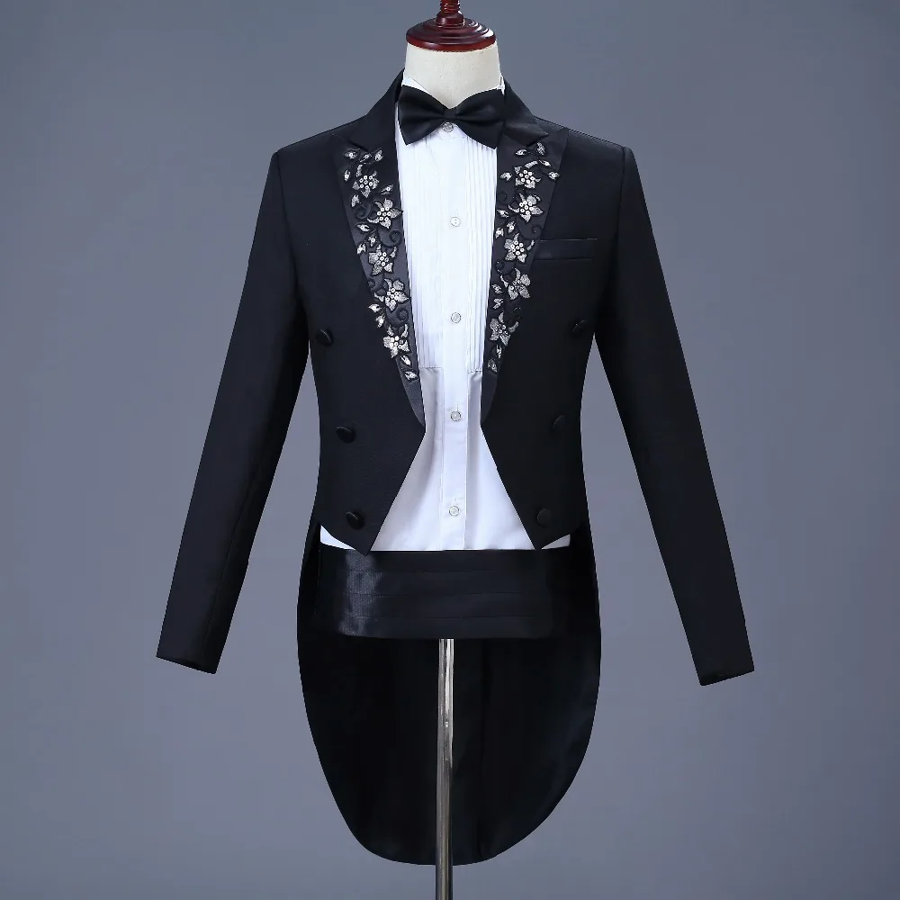 2018 Новый брэнд английский джентльмен два предмета Черный Жених дешевые