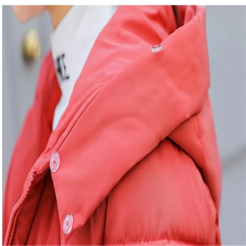 Зимние женские парки средней длины 2018 модная пуховая Хлопчатобумажная Куртка