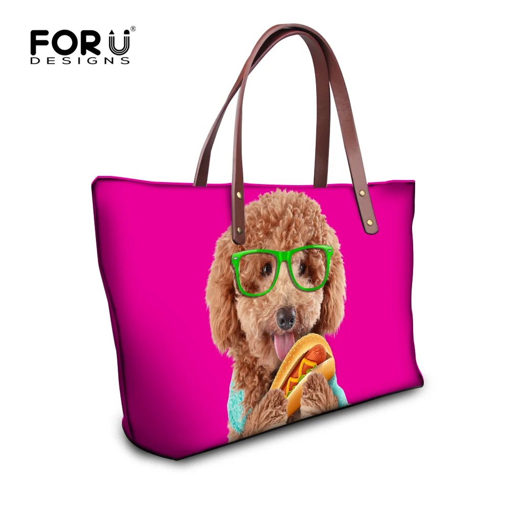 Милая 3D сумка с принтом собаки для женщин высокое качество женские сумки верхней