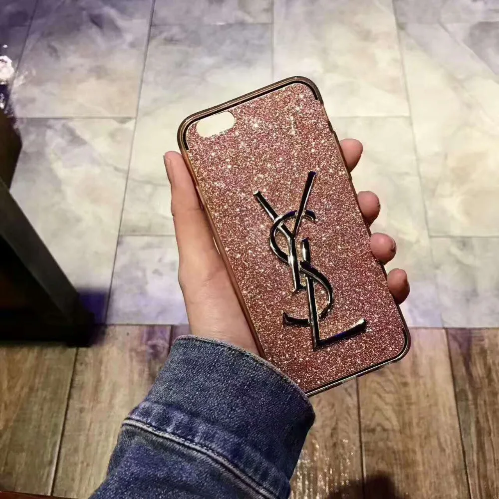 Ysl Стиль Стильный Зыбучие Пески Флэш Порошок Case Для Iphone6 6s Плюс Iphone7/7 плюс Шинг