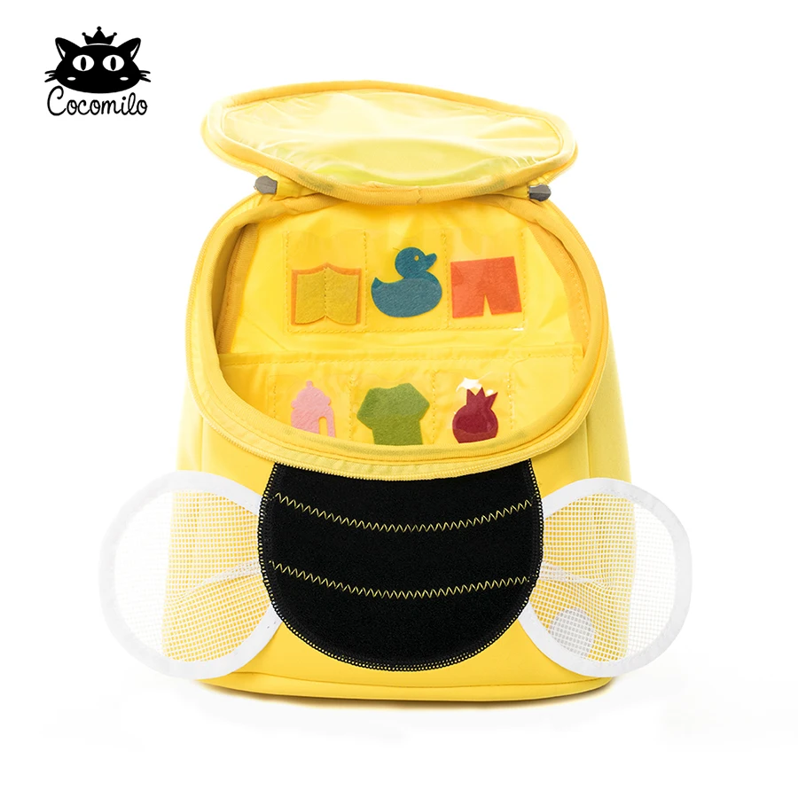 Cartoon 3D cute bee bucket school bag for child kindergarten Toddler Backpack Pre School Baby Sidesick Bags 2-6 Years Old