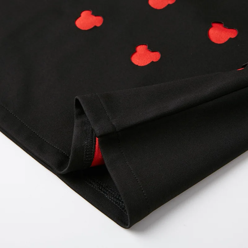 2018 Новый стиль осень зима платье женщины черный свитер платья для женщин Микки