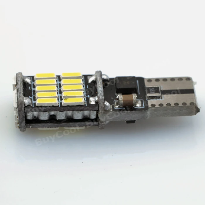 50 шт./лот T10 26 4014SMD LED белый свет автомобиля боковой Клин задний фонарь лампа яркий