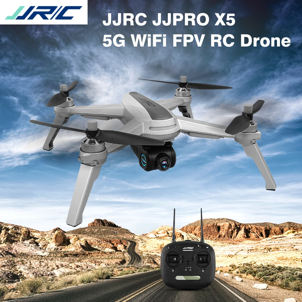 JJRC JJPRO X5 5G WiFi FPV RC Дрон GPS позиционирование высота удержания 1080P камера точка