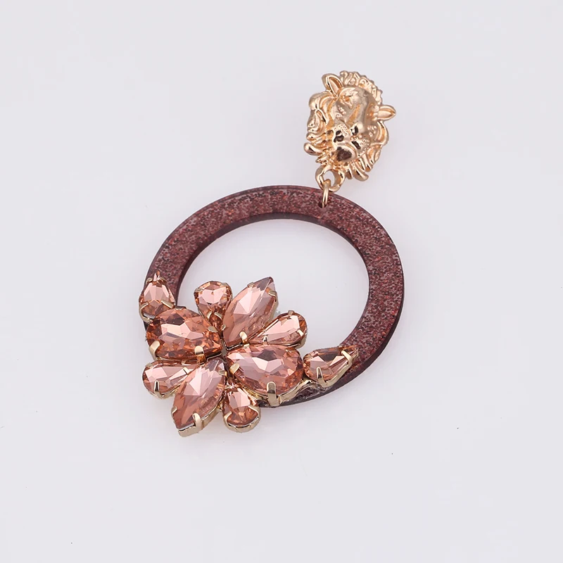 Женские большие серьги Sehuoran круглые серьги-подвески из цинкового сплава