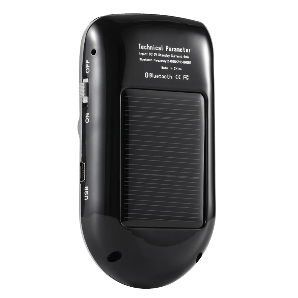 Солнечная энергия Bluetooth автомобильный комплект ЖК-дисплей Громкая связь Bluetooth динамик Bluetooth автомобильный комплект Высокое качество