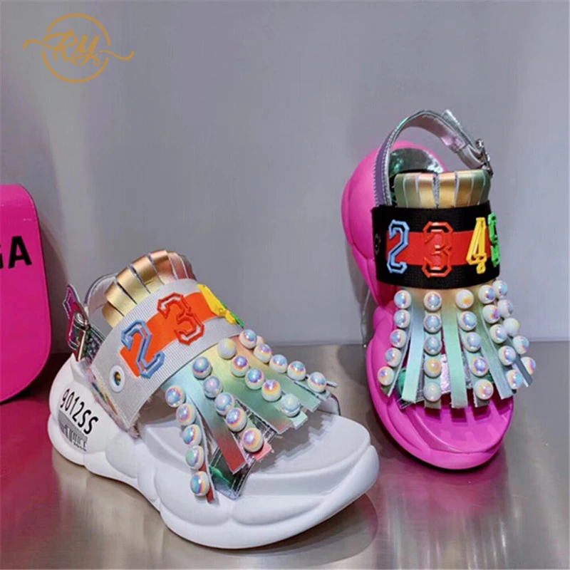 RY RELAA женские босоножки коллекция 2018 года Летняя женская обувь из натуральной