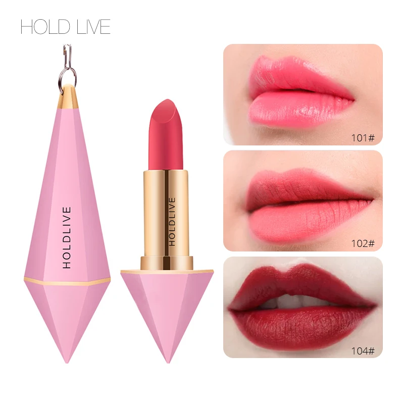 Фото Стойкая розовая Алмазная Красная губная помада корейский бренд для макияжа