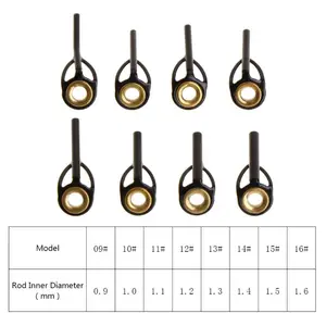 Направляющее кольцо для удочки, наконечник для лески 0,9-1,6 мм, нержавеющая сталь, кольца для рукоделия, комплект для ремонта полюса, Сменные аксессуары