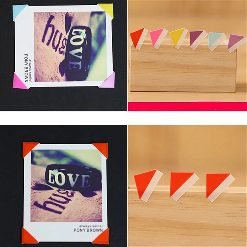 DIY Фотоальбом скрапбук угловая Наклейка ПВХ цветная бумага угловая наклейка s Рамка украшение картины 1 лист