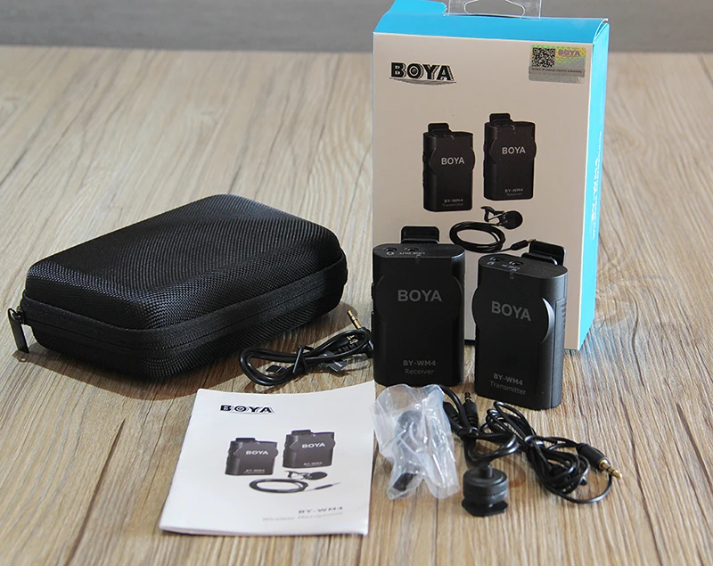 BOYA WM4 Pro II BY-WM6/BY-WM5/BY-WM8 UHF Беспроводная микрофонная система всенаправленный петличный микрофон для ENG EFP DV DSLR