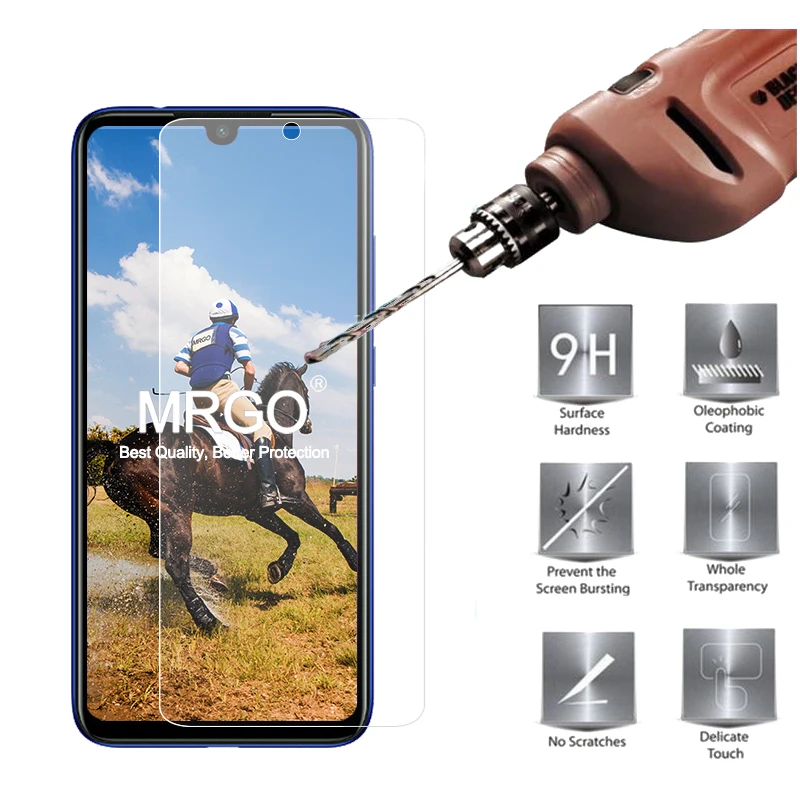 Закаленное стекло для Xiaomi Redmi Note 7 протектор 2.5D 9H на телефон пленка Защитное |