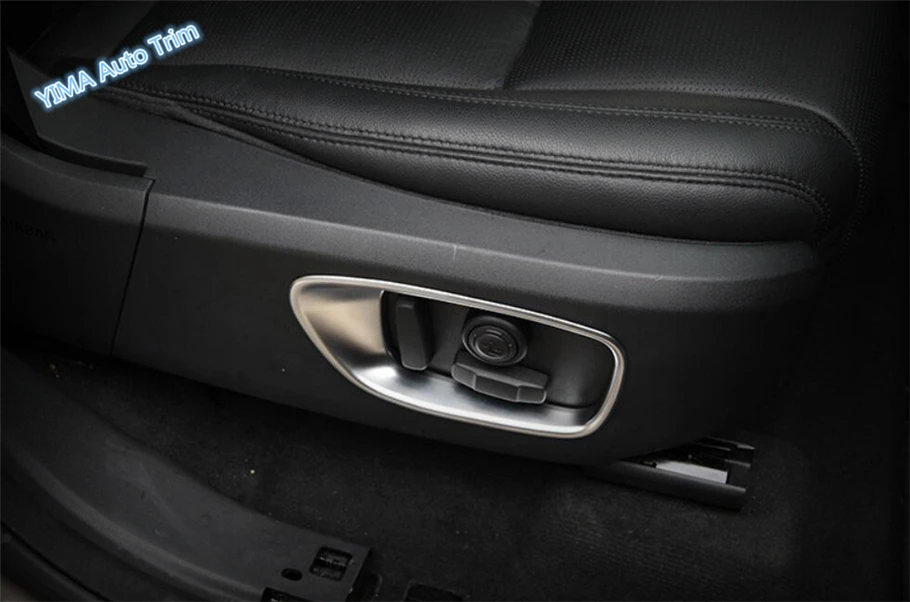 

Lapetus Auto Styling Side Seat Backrest Memory Adjustment Button Ring Cover Trim 2 Pcs Fit For Jaguar XF 2016 2017 2018 2019 ABS