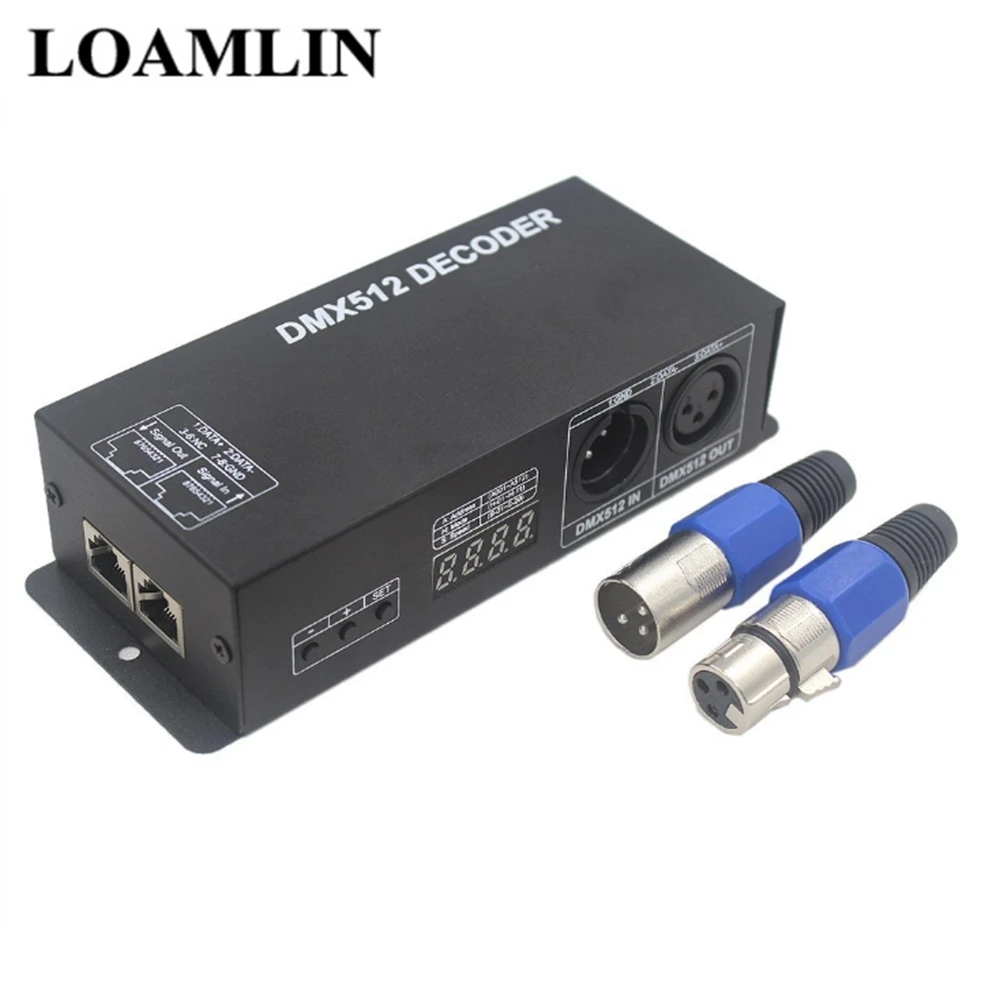 DC12-24V 4-Channel DMX512 Decoder RGBW Controller | Лампы и освещение