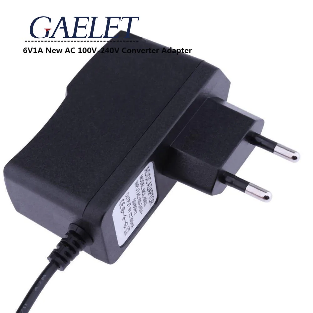 1 шт. 6V1A Новый AC 100 V 240 конвертер адаптер с источником питания от постоянного тока 6