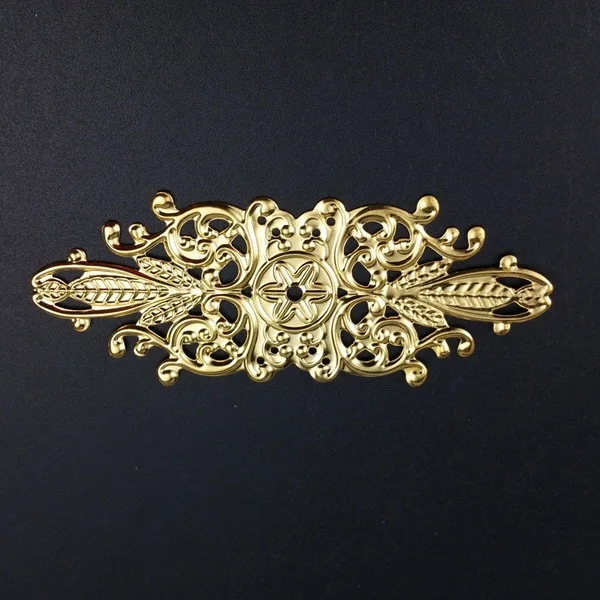 gold 32x85mm 10pcs 10-20 шт 2*6,5 см филигранный металлический соединитель для самостоятельного изготовления ювелирных изделий Аксессуары Кулон - Цвет: gold 32x85mm 10pcs