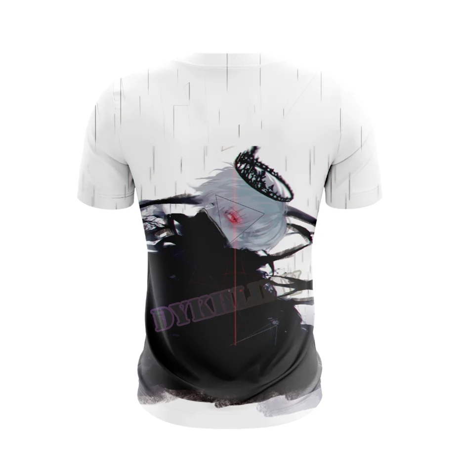 Dykhmily Одежда для мальчиков аниме летние футболки 2018 Оригинал Дизайн Kaneki Кен