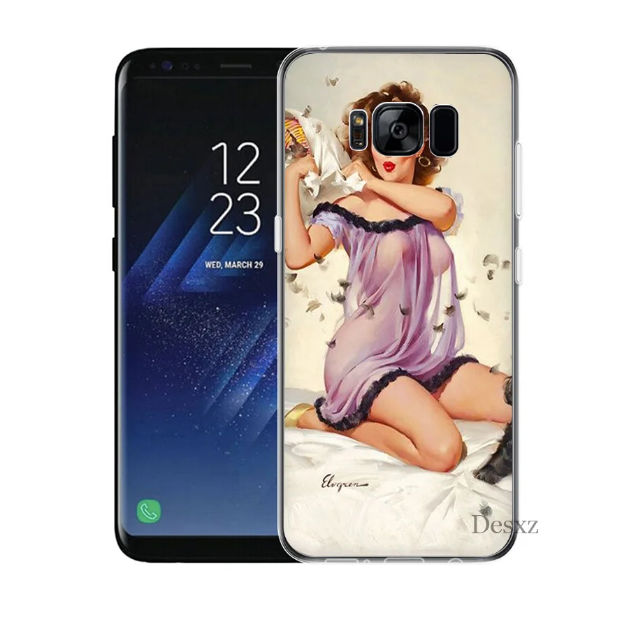 Чехол PinUp chicas для Samsung Galaxy S10e S8 S9 M10 M20 M30 M40 S10 Plus S3 S5 S4 S6 S7 Edge Note 8 9|Чехлы-накладки| |