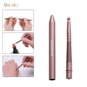 Профессиональные кисти для губ с крышкой, 1 шт., выдвижная портативная Косметическая кисть для губной помады, аппликатор, инструменты для макияжа