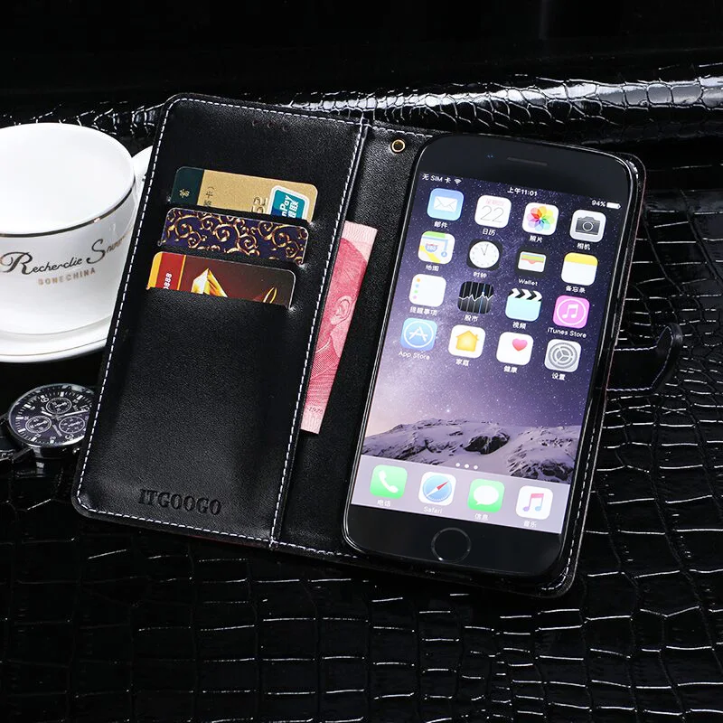 Case For Apple iPhone 7 8 Cover 4.7&quot Crocodile skin Flip Leather Capa Business Phone Bag | Мобильные телефоны и